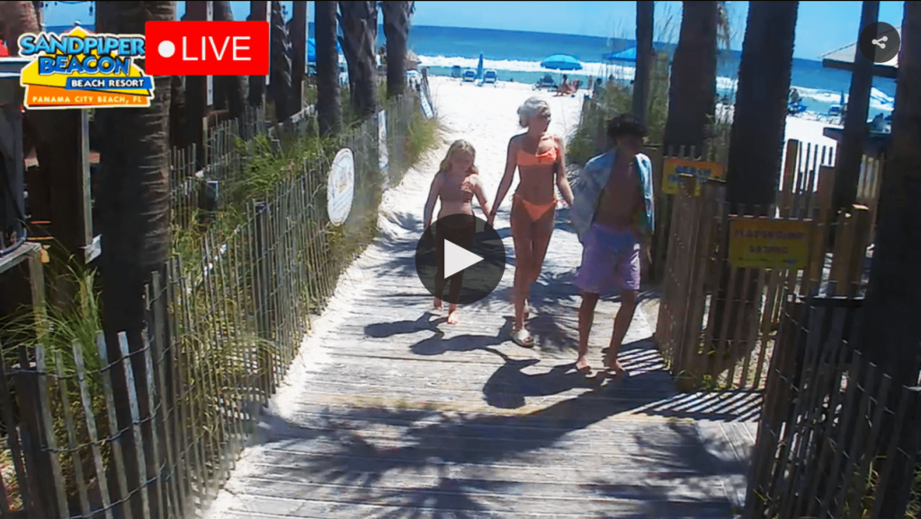 Panama City Beach Webcam Fun Walk